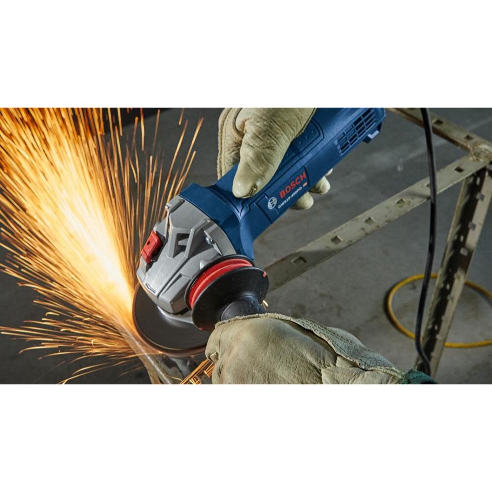 Bosch GWS10-450PD 4-1/2 In. Ergonomic Angle Grinder with No Lock-On Paddle Switch - 8