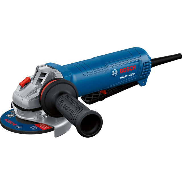 Bosch GWS11-450P 4-1/2" Ergonomic Angle Grinder with No Lock-On Paddle Switch