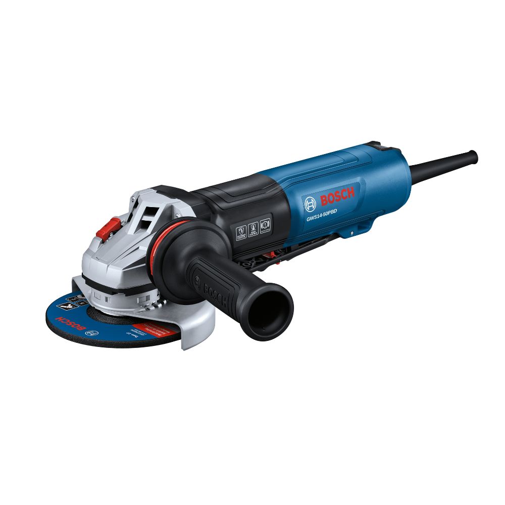 Bosch GWS14-50PBD 5" Angle Grinder with Brake and No Lock-On Paddle Switch