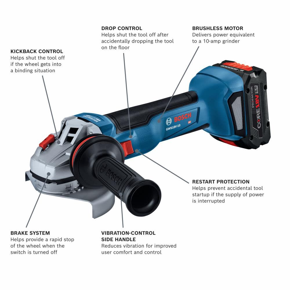 Bosch GWS18V-10B14 - 2