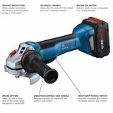 Bosch GWS18V-10PB14 18V Brushless 4-1/2" to 5" Angle Grinder Kit with 8 Ah Battery - 2