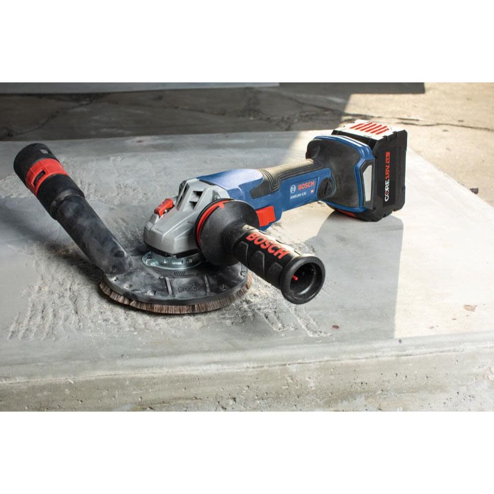 Bosch GWS18V-13CB14 PROFACTOR 18V Connected-Ready 5 – 6 In. Angle Grinder Kit with (1) CORE18V 8 Ah High Power Battery - 11