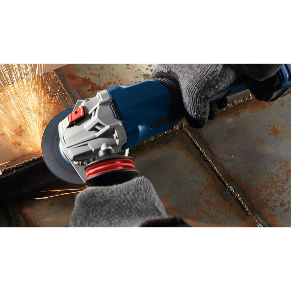 Bosch GWS18V-13PB14 18V 5 - 6" Angle Grinder Kit with No Lock-On Paddle Switch and 8 Ah Battery - 12