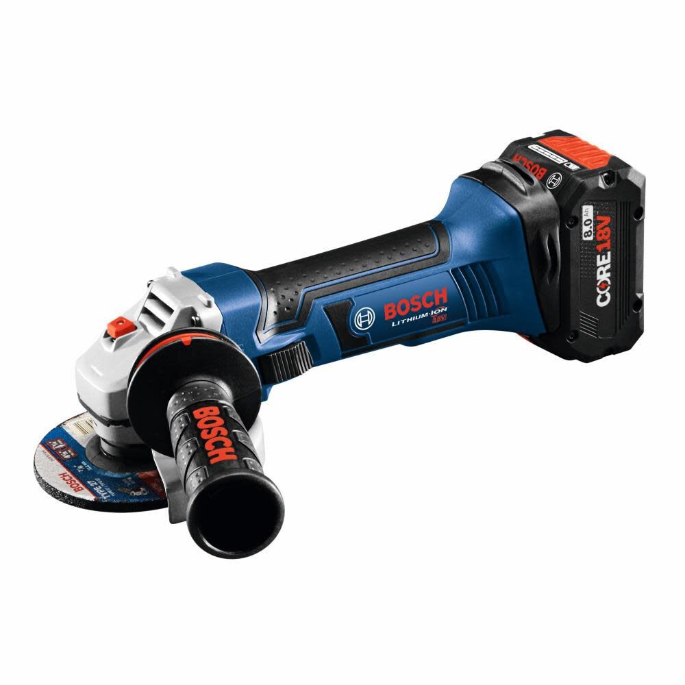 Bosch GWS18V-45B15 18V 4-1/2 In. Angle Grinder Kit with (1) CORE18V 4.0 Ah Compact Battery - 3