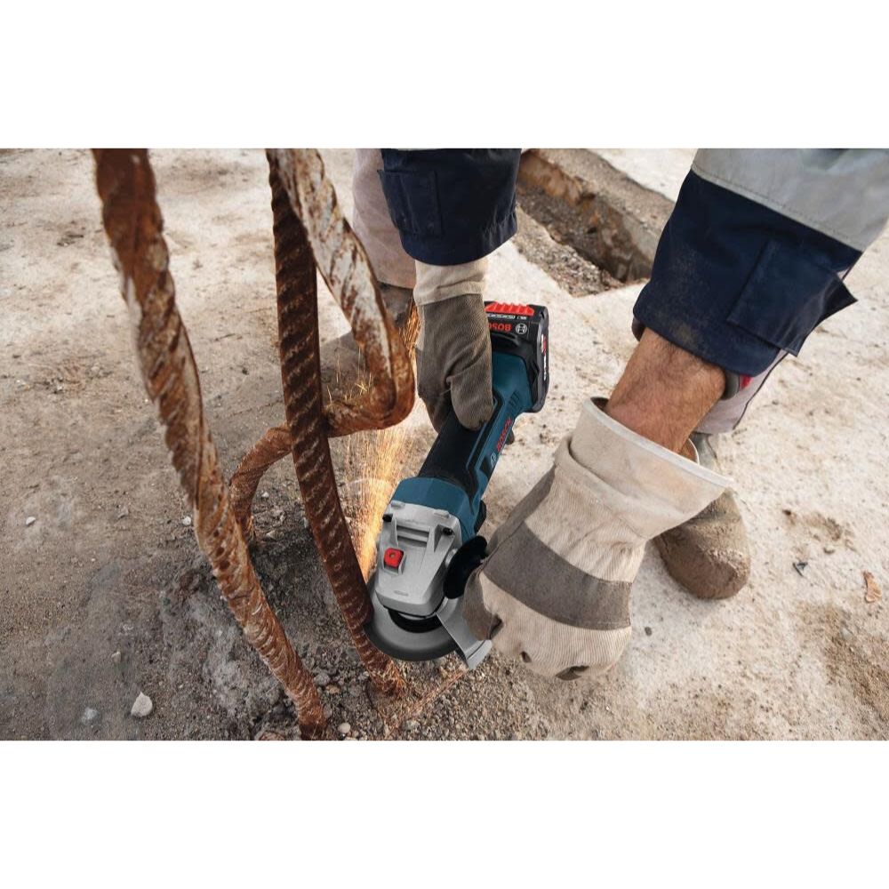 Bosch GWS18V-45B15 18V 4-1/2 In. Angle Grinder Kit with (1) CORE18V 4.0 Ah Compact Battery - 12