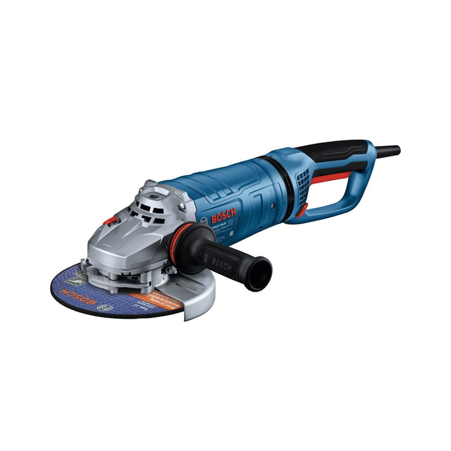 Bosch GWS25-180JR 7" 15 Amp Angle Grinder with Lock On Trigger Switch and Rotatable Handle