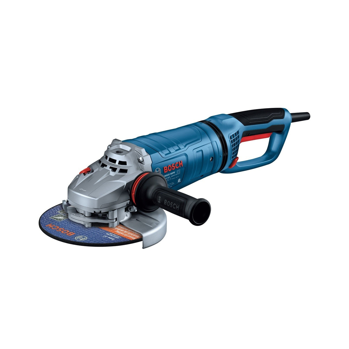 Bosch GWS25-180PR 7" 15 Amp Corded Large Angle Grinder with Rotatable Main Handle