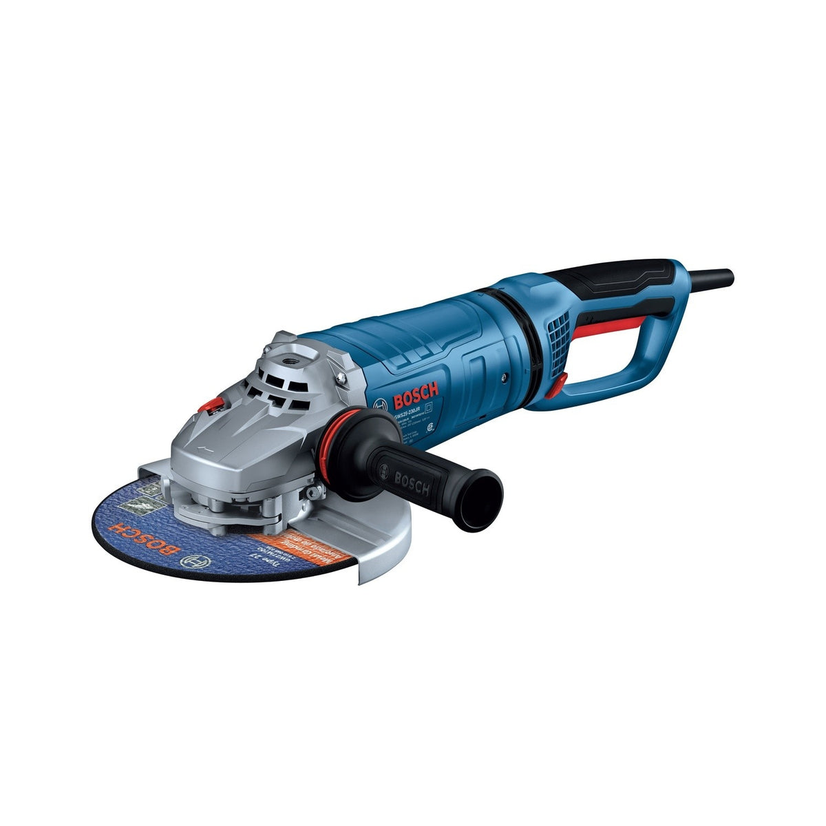 Bosch GWS25-230JR 9" 15 Amp Large Angle Grinder with Lock-On Trigger Switch and Rotatable Handle