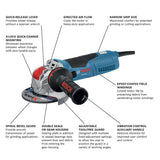 Bosch GWX13-50 5" 13A X-Lock Grinder - 3