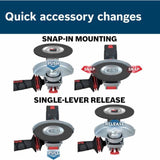 Bosch GWX18V-10PN 18V 4-1/2" - 5" X-LOCK Paddle Switch Angle Grinder (Bare Tool) - 5