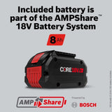 Bosch GWX18V-13CB14 PROFACTOR 18V X-LOCK Connected-Ready 5 – 6 In. Angle Grinder Kit with (1) CORE18V 8 Ah High Power Battery - 8