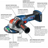 Bosch GWX18V-13CN 18V PROFACTOR 5" - 6" Connected Ready X-LOCK Angle Grinder (Bare Tool) - 2