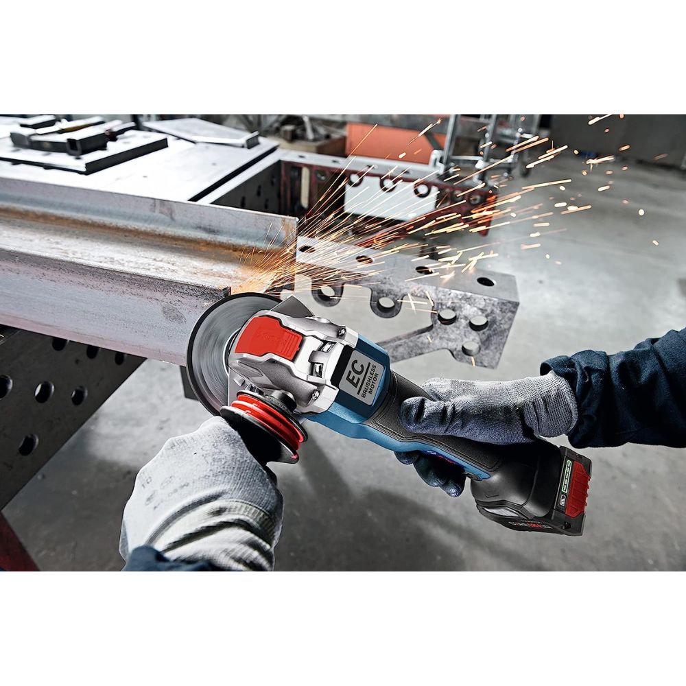 Bosch GWX18V-13CN 18V PROFACTOR 5" - 6" Connected Ready X-LOCK Angle Grinder (Bare Tool) - 10