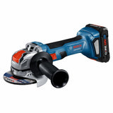 Bosch GWX18V-8B15 18V X-LOCK Brushless 4-1/2 In. Angle Grinder Kit with (1) CORE18V 4 Ah Advanced Power Battery - 8