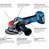 Bosch GWX18V-8N 18V X-LOCK Brushless 4-1/2 in. Angle Grinder with Slide Switch (1 Each) - 2