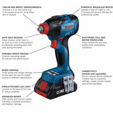 Bosch GXL18V-260B26 18V 2-Tool Combo Kit - 2