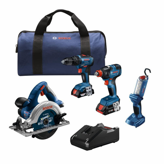 Bosch GXL18V-497B23 18V 4-Tool Combo Kit