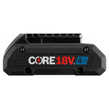 Bosch GXS18V-11N25 CORE18V Starter Kit - (2) 4.0 Batteries & Charger - 5
