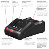Bosch GXS18V-13N24 18V Starter Kit with 8 Ah High Power Batteries and 16 Amp Battery Turbo Charger (2 Batteries, 1 Charger) - 5
