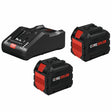 Bosch GXS18V-18N27 18V Starter Kit with CORE18V 12 Ah High Power Batteries and 16 Amp Turbo Charger (2 Batteries, 1 Charger)