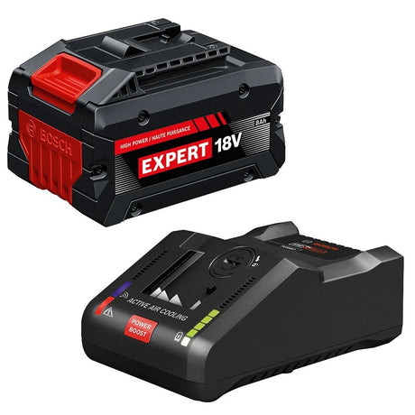 Bosch GXS18V-27N18X 18V Starter Kit with Expert 8 Ah High Power Battery and 16 Amp Turbo Charger