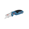 Bosch H11-11100-1 Folding Utility Knife with Aluminum Housing, One-Button Lock and Belt Clip