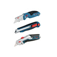 Bosch H11-14200-1 Utility Knife Set with Folding Retractable and 18 mm Snap Off Knives (3 Pack)