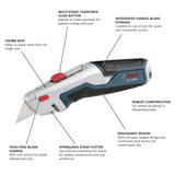 Bosch H11-14200-1 Utility Knife Set with Folding Retractable and 18 mm Snap Off Knives (3 Pack) - 3