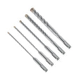 Bosch HC4CK005 SDS-plus Bulldog Tough 4-Cutter Carbide Tipped Rotary Hammer Bit Set with 3/16" to 1/2" Bits (5 Pack)