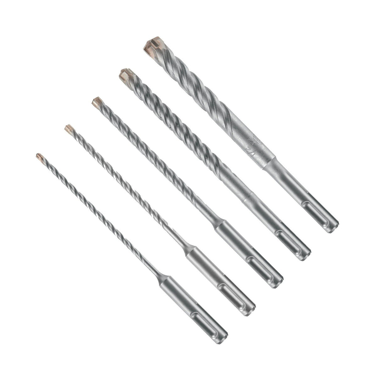 Bosch HC4CK005 SDS-plus Bulldog Tough 4-Cutter Carbide Tipped Rotary Hammer Bit Set with 3/16" to 1/2" Bits (5 Pack)