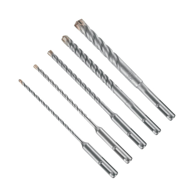 Bosch HC4CK005 SDS-plus Bulldog Tough 4-Cutter Carbide Tipped Rotary Hammer Bit Set with 3/16" to 1/2" Bits (5 Pack)
