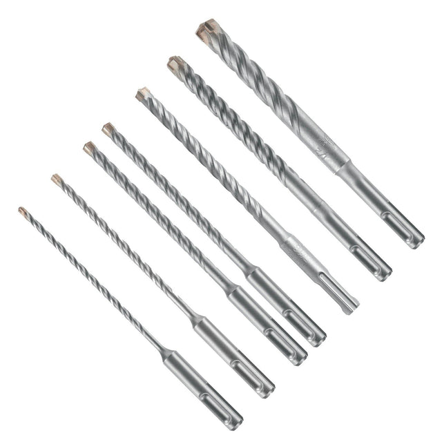 Bosch HC4CK007 SDS-plus Bulldog Tough Carbide Tipped Rotary Hammer Bit Set (7 Pack)