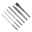 Bosch HC4ST006 Bulldog Tough SDS Plus Carbide Tipped Bit and Chisel Set with Case (6 Pack)