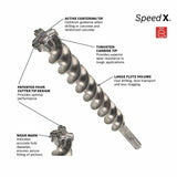 Bosch HC5041 Wild-Bore 7/8" x 16" x 21" SDS-Max Carbide-Tipped 4-Cutter Drill Bit - 2