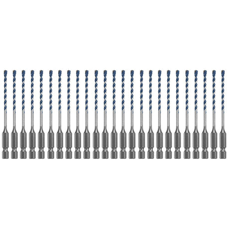 Bosch HCBG01B25T 25 Piece 1/8" x 4" BlueGranite Turbo Carbide Hammer Drill Bits