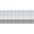 Bosch HCBG01B25T 25 Piece 1/8" x 4" BlueGranite Turbo Carbide Hammer Drill Bits