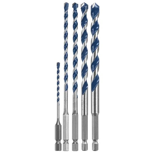 Bosch HCBG0205T 5/32" x 6" BlueGranite Turbo Carbide Hammer Drill Bits for Masonry (5 Pack)