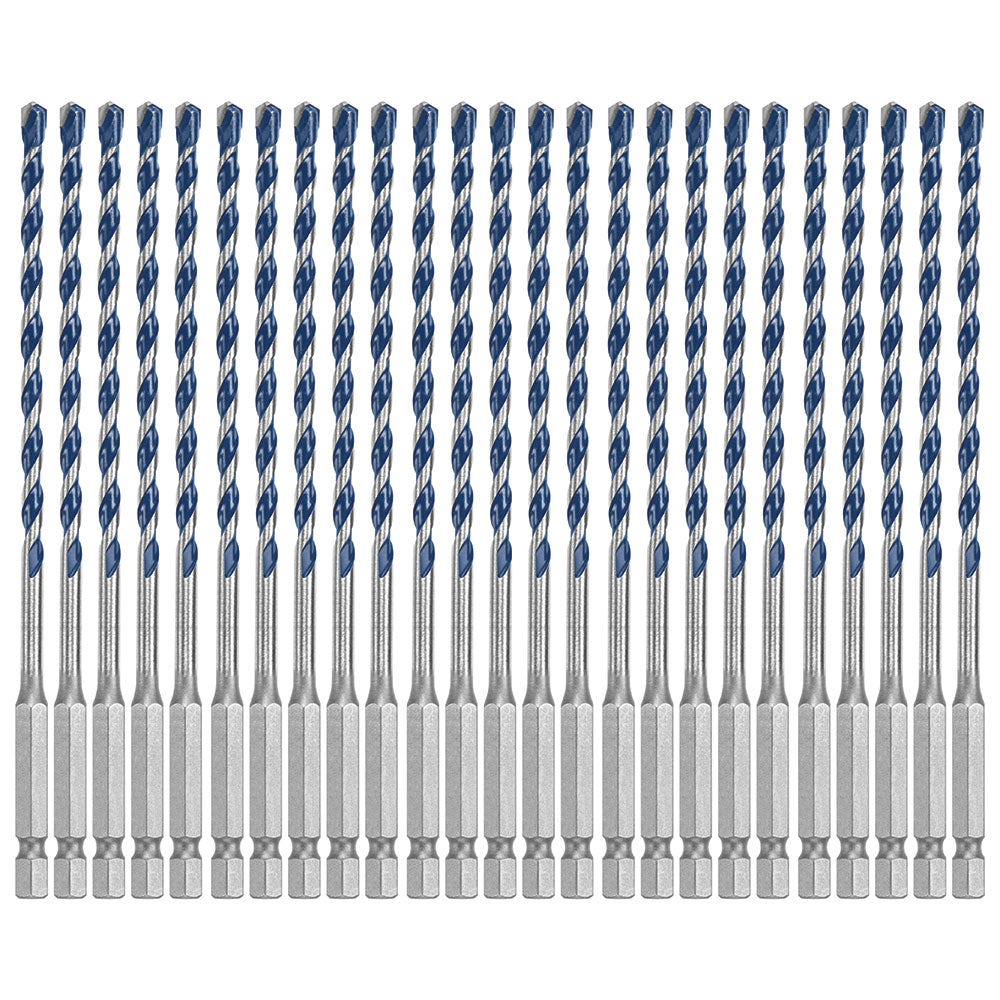 Bosch HCBG04B25T 25 Piece 3/16" x 6" BlueGranite Turbo Carbide Hammer Drill Bits