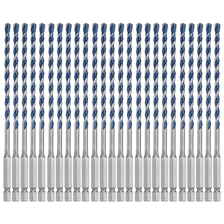 Bosch HCBG04B25T 25 Piece 3/16" x 6" BlueGranite Turbo Carbide Hammer Drill Bits