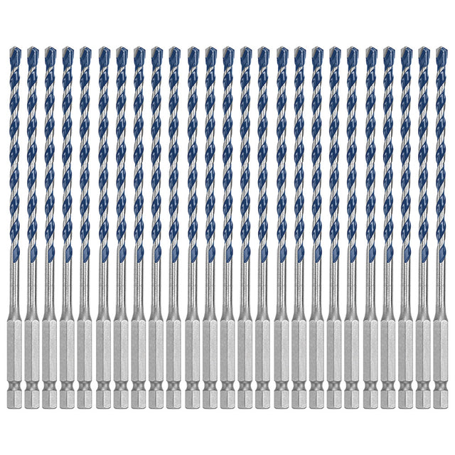 Bosch HCBG04B25T 25 Piece 3/16" x 6" BlueGranite Turbo Carbide Hammer Drill Bits
