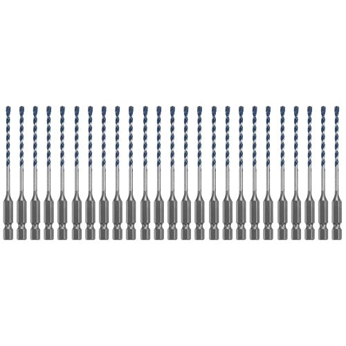 Bosch HCBG05B25T 7/32" x 6" BlueGranite Turbo Carbide Hammer Drill Bits (25 Pack)