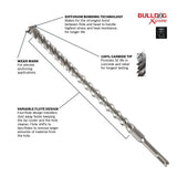 Bosch HCFC2000 5/32" x 2" x 4" SDS-Plus Bulldog Xtreme Carbide Rotary Hammer Drill Bit - 2