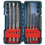 Bosch HCK001 7-Piece S4 SDS Plus Rotary Hammer Drill Bit Set, 2 Cutter