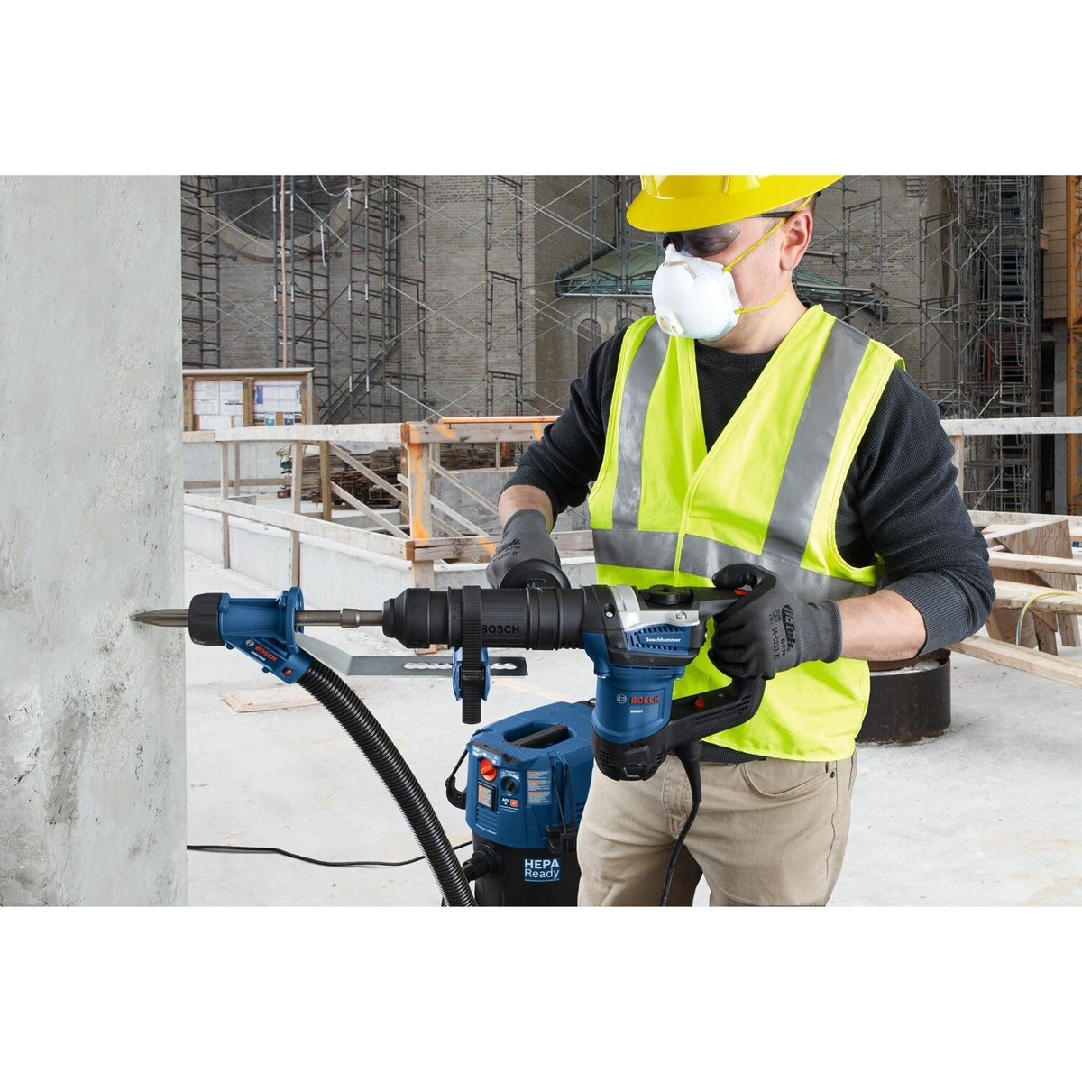 Bosch HS1904 16" SDS Max R Tec Bull Point Chisel for Concrete Removal - 4