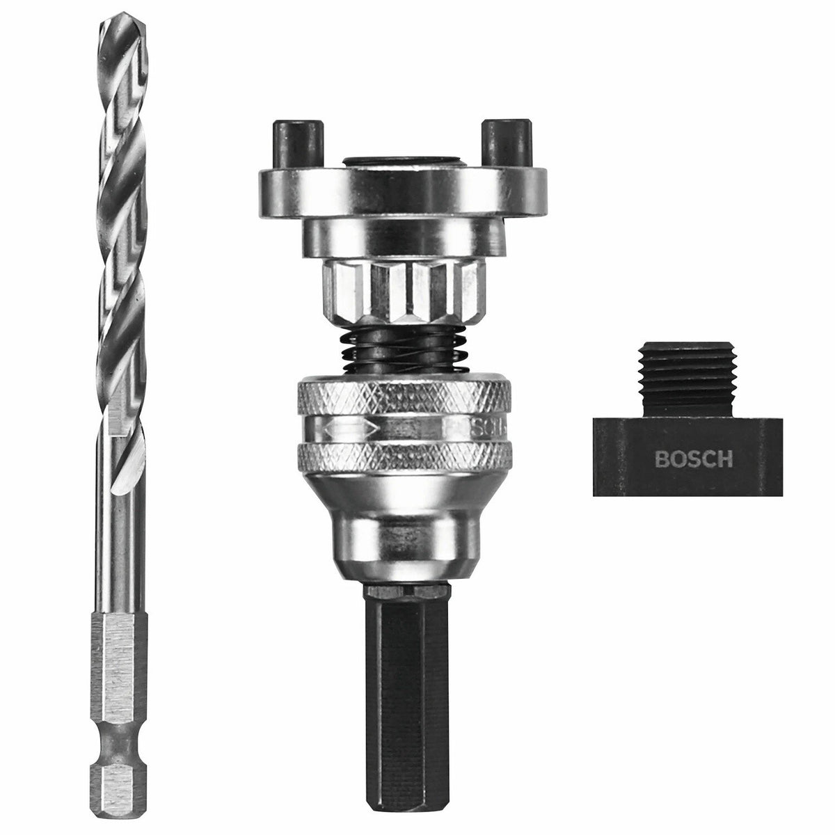 Bosch HSA-HS SpinLOCK Universal Hole Saw Arbor Set with High-Speed Steel Pilot Bit 3/8" Chuck