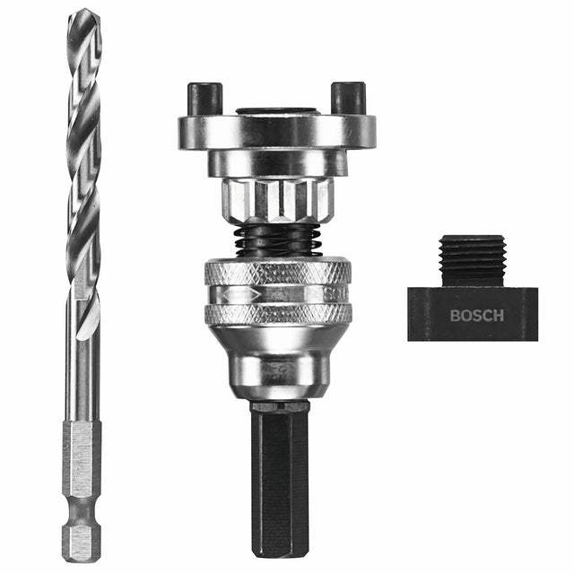 Bosch HSA-HS SpinLOCK Universal Hole Saw Arbor Set with High-Speed Steel Pilot Bit 3/8" Chuck