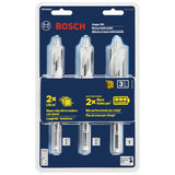 Bosch HSAS5003 6-1/2" High-Speed Auger Bit Set for Cordless Drills (3 Pack) - 2