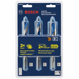 Bosch HSAS5003 6-1/2" High-Speed Auger Bit Set for Cordless Drills (3 Pack) - 3