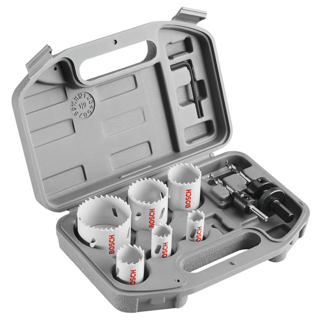 Bosch HSBIM9 3/4" to 2" General Purpose Bi-Metal Hole Saw Kit for Wood and Metal (9 Pack)