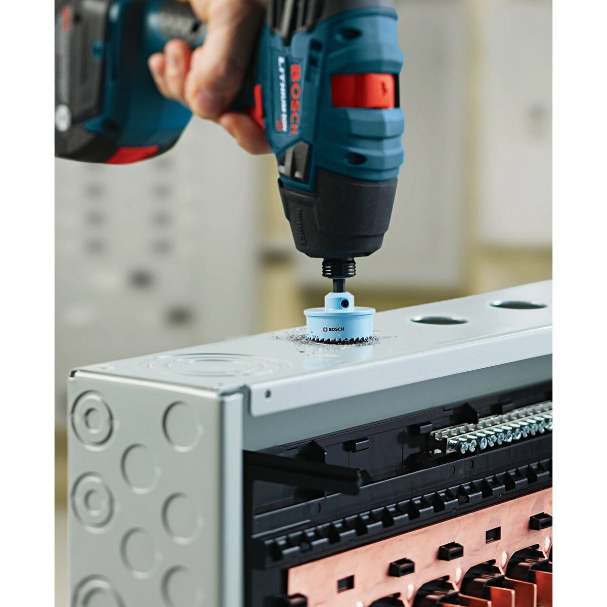 Bosch HTWS Edge Impact Tough Sheet Metal Hole Saw Set with 7/8" 1-1/8" and 1-3/8" Sizes (3 Pack) - 3